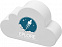 Антистресс Caleb cloud, белый с логотипом в Ставрополе заказать по выгодной цене в кибермаркете AvroraStore