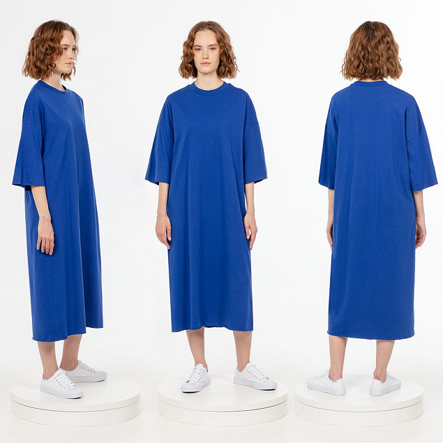 Платье D2, синее с логотипом в Ставрополе заказать по выгодной цене в кибермаркете AvroraStore