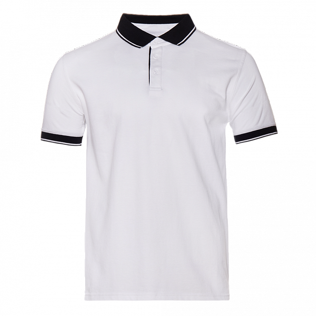 Рубашка поло StanContrast Белый с логотипом в Ставрополе заказать по выгодной цене в кибермаркете AvroraStore