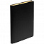 Ежедневник Nebraska Flex, недатированный, черный с золотистым с логотипом в Ставрополе заказать по выгодной цене в кибермаркете AvroraStore