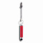 Брелок для ключей с ручкой-стилусом, красный с логотипом в Ставрополе заказать по выгодной цене в кибермаркете AvroraStore