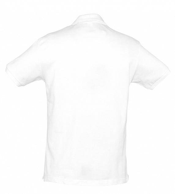 Рубашка поло мужская SPIRIT 240, белая с логотипом в Ставрополе заказать по выгодной цене в кибермаркете AvroraStore