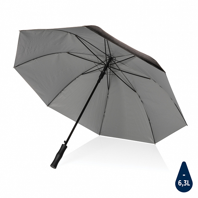 Двухцветный плотный зонт Impact из RPET AWARE™ с автоматическим открыванием, 27" с логотипом в Ставрополе заказать по выгодной цене в кибермаркете AvroraStore