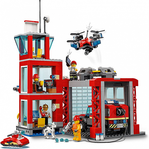 Конструктор «LEGO City. Пожарное депо» с логотипом в Ставрополе заказать по выгодной цене в кибермаркете AvroraStore