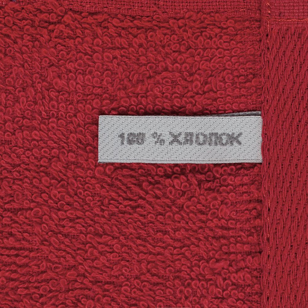 Полотенце Soft Me Light, большое, красное с логотипом в Ставрополе заказать по выгодной цене в кибермаркете AvroraStore