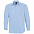 Рубашка мужская с длинным рукавом BOSTON, голубая с логотипом в Ставрополе заказать по выгодной цене в кибермаркете AvroraStore