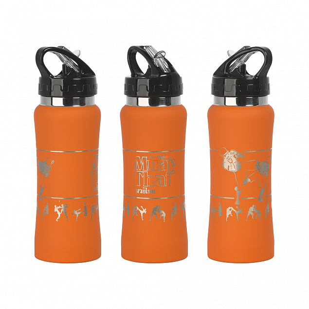 Бутылка для воды "Индиана" 600 мл, покрытие soft touch с логотипом в Ставрополе заказать по выгодной цене в кибермаркете AvroraStore