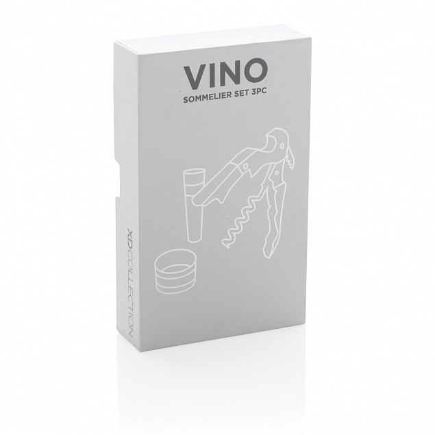 Винный набор сомелье Vino, 3 шт. с логотипом в Ставрополе заказать по выгодной цене в кибермаркете AvroraStore