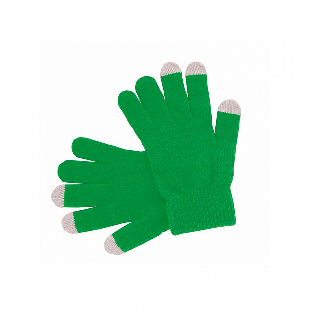 Перчатки  сенсорные ACTIUM, зелёный, акрил 100% с логотипом в Ставрополе заказать по выгодной цене в кибермаркете AvroraStore