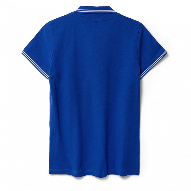 Рубашка поло женская Virma Stripes Lady, ярко-синяя с логотипом в Ставрополе заказать по выгодной цене в кибермаркете AvroraStore