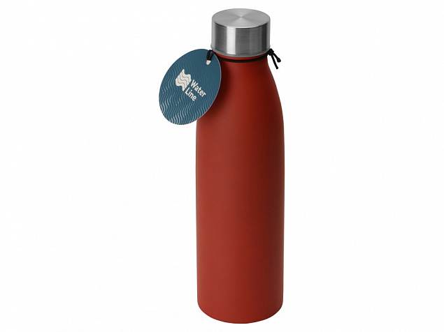 Стальная бутылка Rely, 800 мл, красный матовый с логотипом в Ставрополе заказать по выгодной цене в кибермаркете AvroraStore