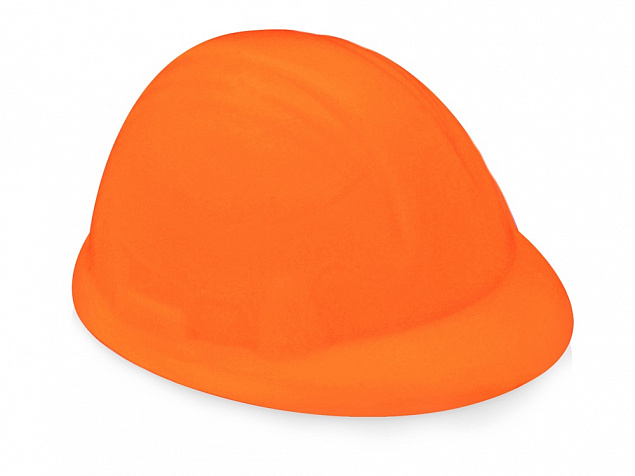 Антистресс Каска оранжевый с логотипом в Ставрополе заказать по выгодной цене в кибермаркете AvroraStore