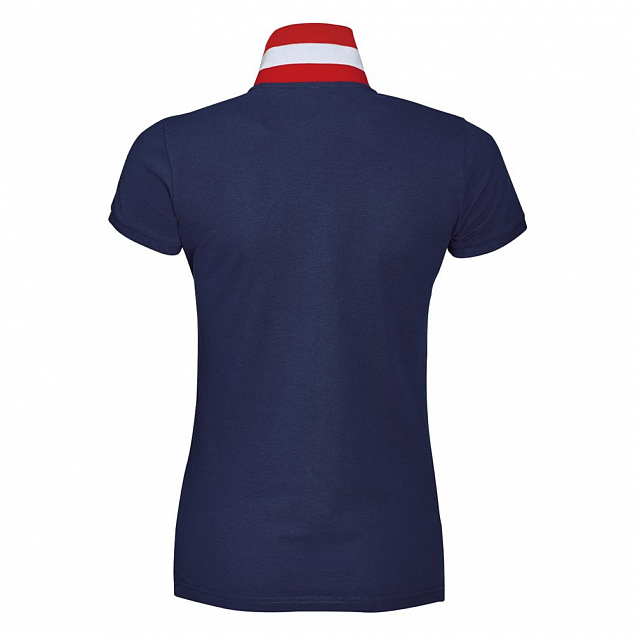 Рубашка поло Patriot Women, темно-синяя с логотипом в Ставрополе заказать по выгодной цене в кибермаркете AvroraStore