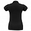 Рубашка поло женская Heavymill черная с логотипом в Ставрополе заказать по выгодной цене в кибермаркете AvroraStore