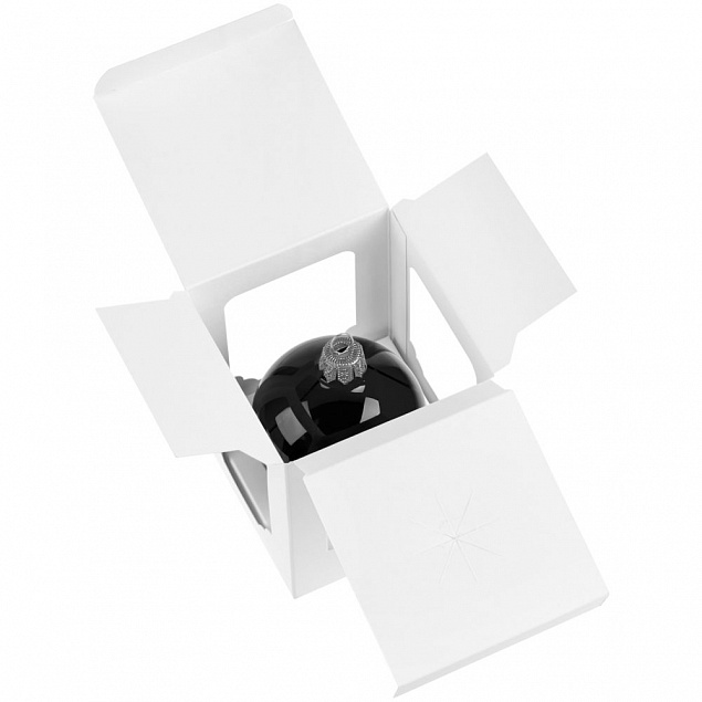 Елочный шар Gala Night в коробке, черный, 6 см с логотипом в Ставрополе заказать по выгодной цене в кибермаркете AvroraStore