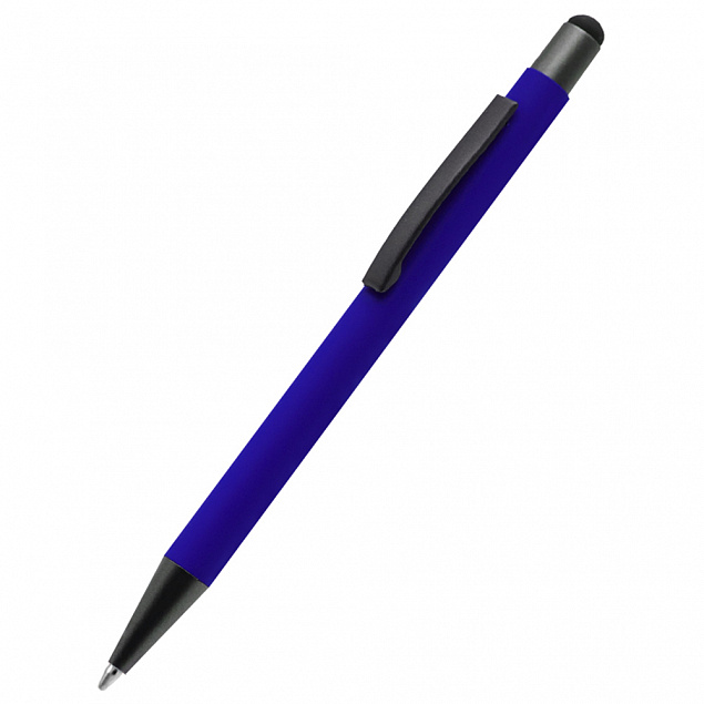 Ручка металлическая Story сотф-тач - Синий HH с логотипом в Ставрополе заказать по выгодной цене в кибермаркете AvroraStore