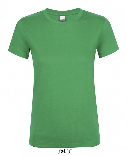 Фуфайка (футболка) REGENT женская,Ярко-зелёный L с логотипом в Ставрополе заказать по выгодной цене в кибермаркете AvroraStore
