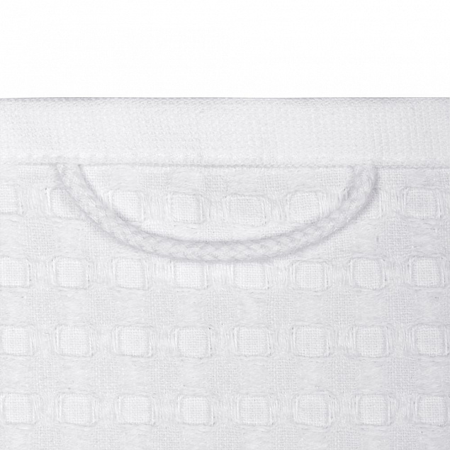 Полотенце вафельное Piquee, среднее, белое с логотипом в Ставрополе заказать по выгодной цене в кибермаркете AvroraStore