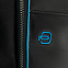 Сумка с отделением для ноутбука Piquadro Blue Square, черная с логотипом в Ставрополе заказать по выгодной цене в кибермаркете AvroraStore