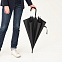 Зонт-трость, Bergwind, черный с логотипом в Ставрополе заказать по выгодной цене в кибермаркете AvroraStore
