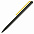 Шариковая ручка GrafeeX в чехле, черная с зеленым с логотипом в Ставрополе заказать по выгодной цене в кибермаркете AvroraStore