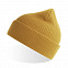Шапка NELSON в рубчик с отворотом,100%  органический хлопок, горчичный с логотипом в Ставрополе заказать по выгодной цене в кибермаркете AvroraStore