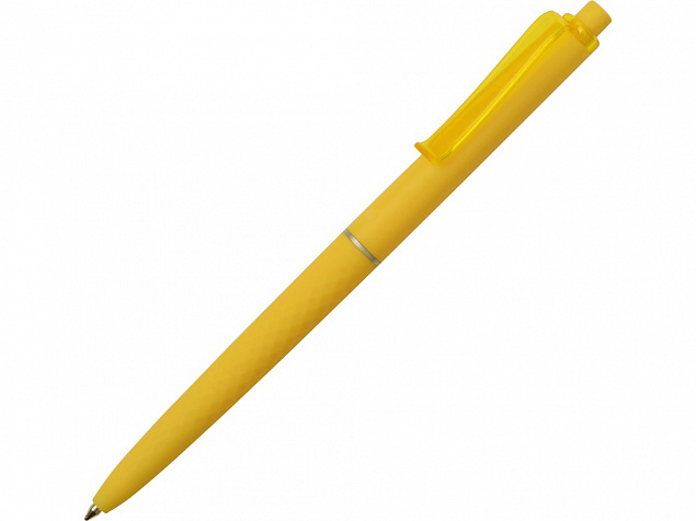 Ручка пластиковая soft-touch шариковая Plane, желтый с логотипом в Ставрополе заказать по выгодной цене в кибермаркете AvroraStore