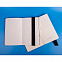 Бизнес-блокнот UNI, A5, бело-синий, мягкая обложка, в линейку, черное ляссе с логотипом в Ставрополе заказать по выгодной цене в кибермаркете AvroraStore