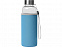 Бутылка для воды Pure c чехлом, 420 мл, голубой с логотипом в Ставрополе заказать по выгодной цене в кибермаркете AvroraStore