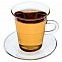 Чашка с блюдцем Glass Duo с логотипом в Ставрополе заказать по выгодной цене в кибермаркете AvroraStore