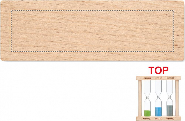 Набор из 3 деревянных песочных с логотипом в Ставрополе заказать по выгодной цене в кибермаркете AvroraStore