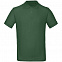 Рубашка поло мужская Inspire, темно-зеленая с логотипом в Ставрополе заказать по выгодной цене в кибермаркете AvroraStore