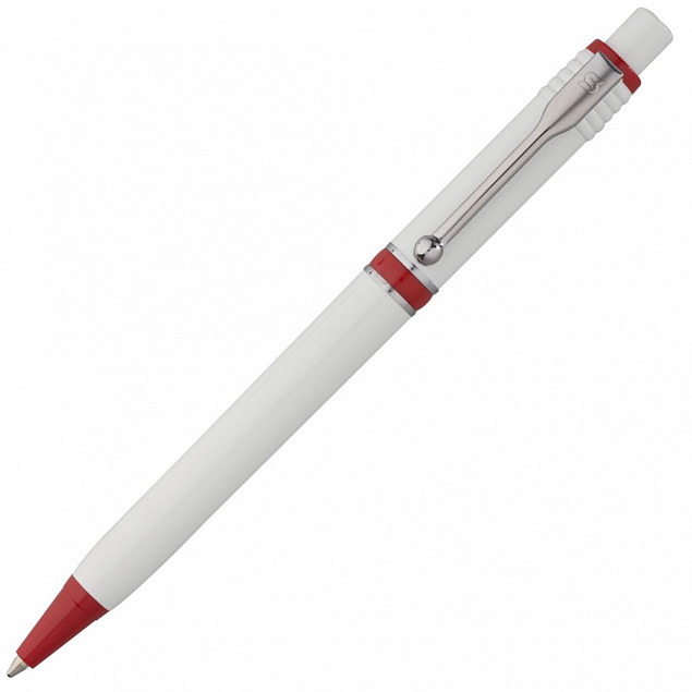 Ручка шариковая Raja, красная с логотипом в Ставрополе заказать по выгодной цене в кибермаркете AvroraStore