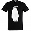 Футболка мужская Like a Penguin, черная с логотипом в Ставрополе заказать по выгодной цене в кибермаркете AvroraStore