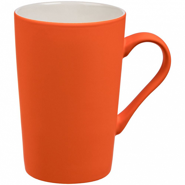 Кружка Best Noon c покрытием софт-тач, оранжевая с логотипом в Ставрополе заказать по выгодной цене в кибермаркете AvroraStore