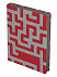 Ежедневник Labyrinth, недатированный, красный с логотипом в Ставрополе заказать по выгодной цене в кибермаркете AvroraStore