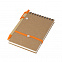 Блокнот с ручкой "Papyrus", оранжевый с логотипом в Ставрополе заказать по выгодной цене в кибермаркете AvroraStore