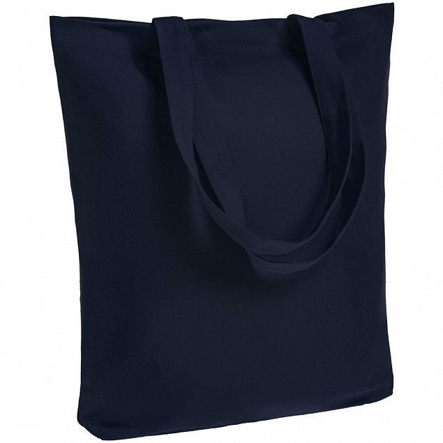 Холщовая сумка Avoska, темно-синяя с логотипом в Ставрополе заказать по выгодной цене в кибермаркете AvroraStore