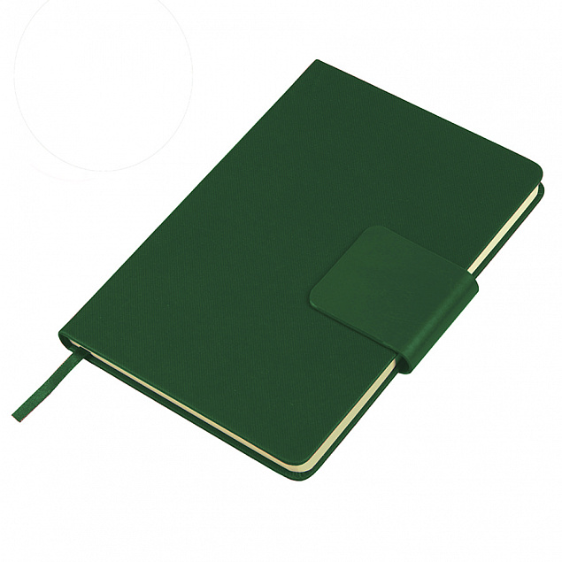 Ежедневник недатированный Stevie, А5,  зеленый, кремовый блок, без обреза с логотипом в Ставрополе заказать по выгодной цене в кибермаркете AvroraStore