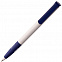 Ручка шариковая Senator Super Soft, белая с синим с логотипом в Ставрополе заказать по выгодной цене в кибермаркете AvroraStore