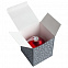 Елочный шар «Скандинавский узор», 8 см, красный с логотипом в Ставрополе заказать по выгодной цене в кибермаркете AvroraStore