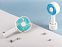 Портативный вентилятор Rombica FLOW Handy Fan I White с логотипом в Ставрополе заказать по выгодной цене в кибермаркете AvroraStore