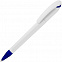 Ручка шариковая Beo Sport, белая с синим с логотипом в Ставрополе заказать по выгодной цене в кибермаркете AvroraStore