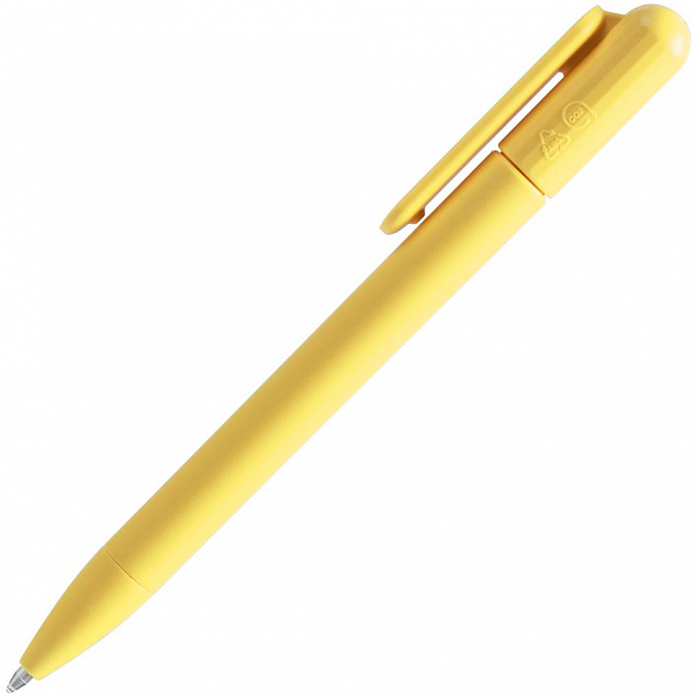 Ручка шариковая Prodir DS6S TMM, желтая с логотипом в Ставрополе заказать по выгодной цене в кибермаркете AvroraStore