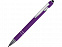 Ручка металлическая soft-touch шариковая со стилусом Sway, фиолетовый/серебристый с логотипом в Ставрополе заказать по выгодной цене в кибермаркете AvroraStore