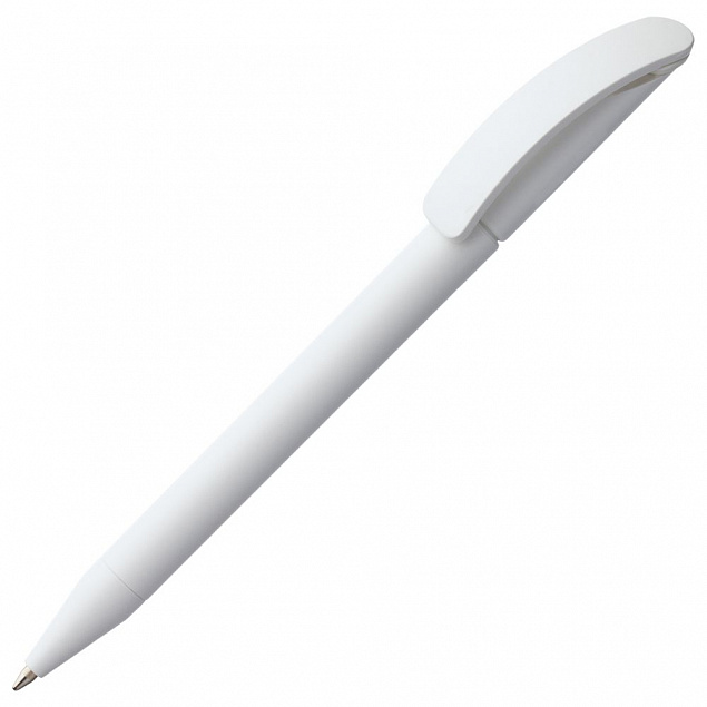 Ручка шариковая Prodir DS3 TMM-X, белая с логотипом в Ставрополе заказать по выгодной цене в кибермаркете AvroraStore