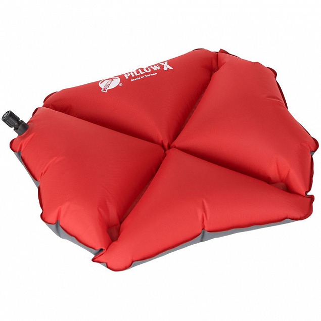 Надувная подушка Pillow X, красная с логотипом в Ставрополе заказать по выгодной цене в кибермаркете AvroraStore