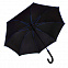 Зонт-трость BACK TO BLACK, пластиковая ручка, полуавтомат с логотипом в Ставрополе заказать по выгодной цене в кибермаркете AvroraStore